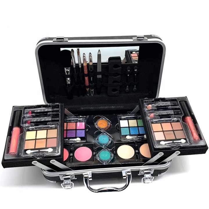 Private Label Lady’s Full Chinese Makeup Table Set Complete Cosmetic Gift Set with Vanity Bag