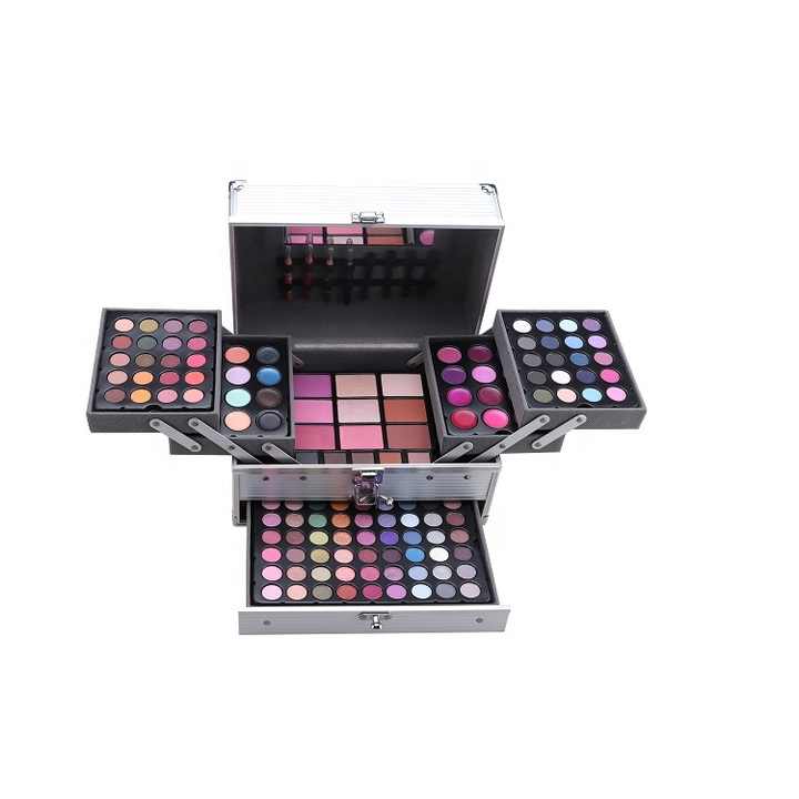 Aluminium Beauty Box Cosmetics Full Set